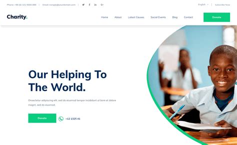 Top Charity Non Profit Responsive Website Templates.